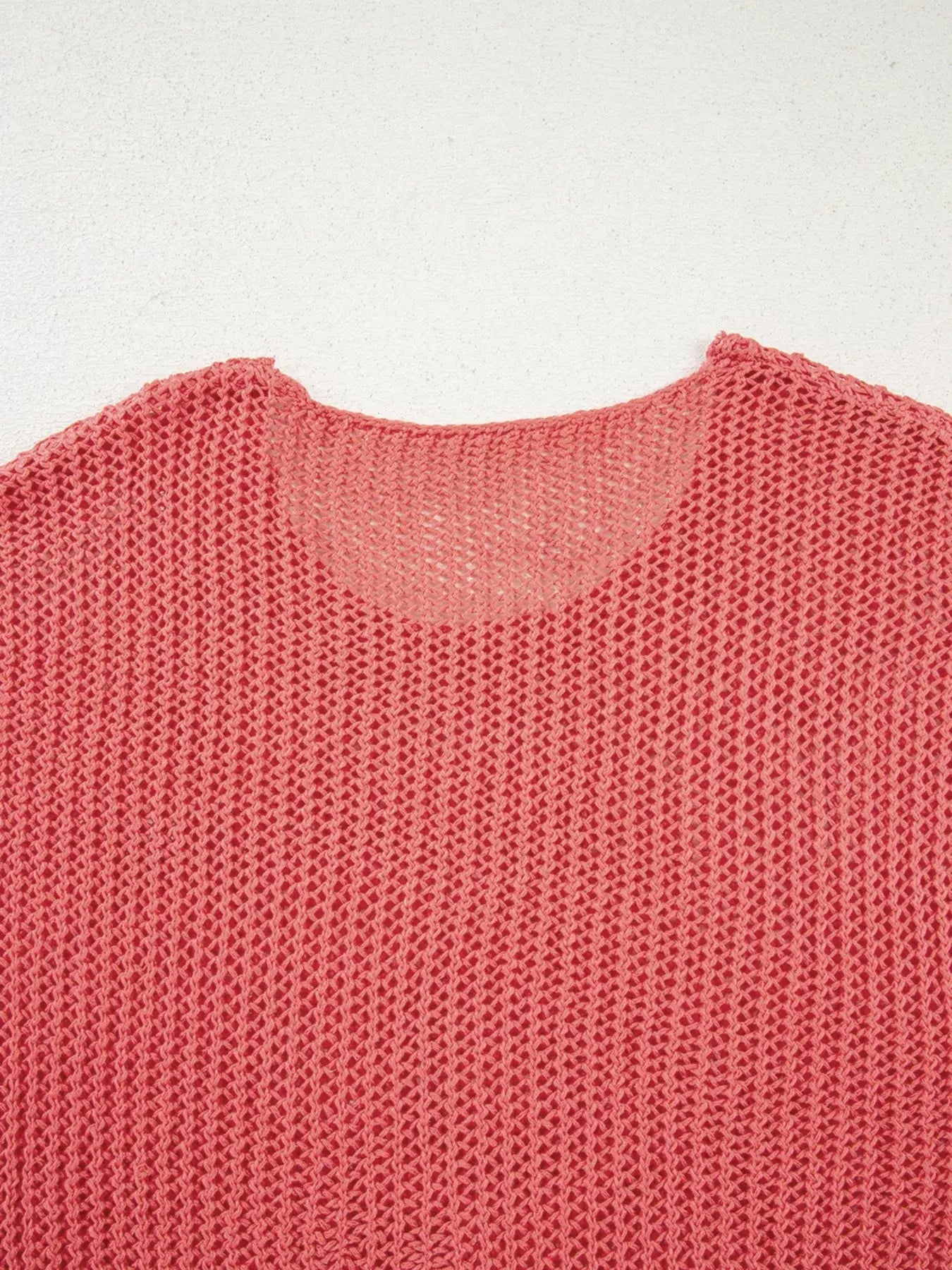 Crochet Hollow Out Long Sleeve Knit Top - Be Bliss Boutique