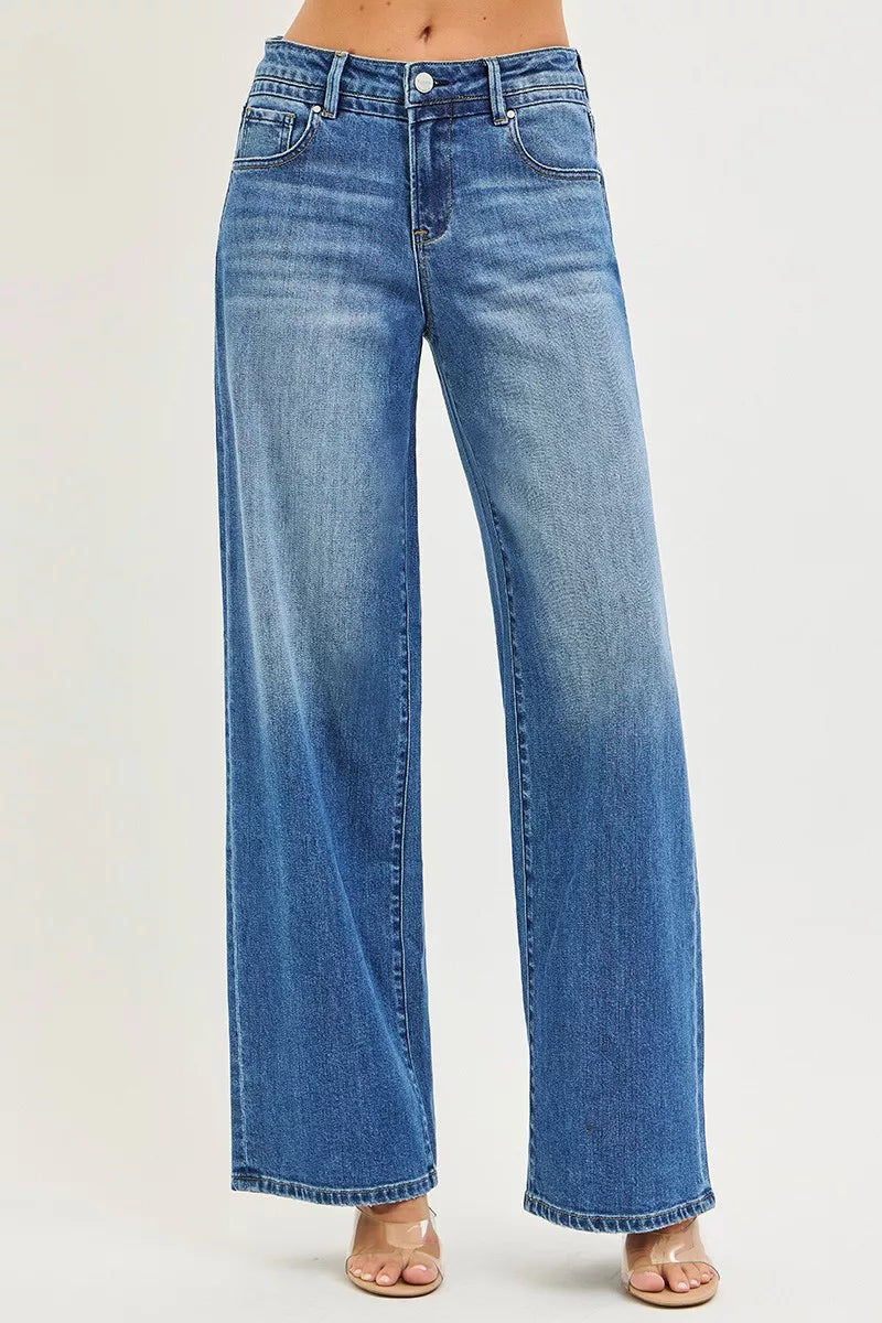 RISEN Jeans - Slouchy Baggy Jeans with Pockets - Be Bliss Boutique