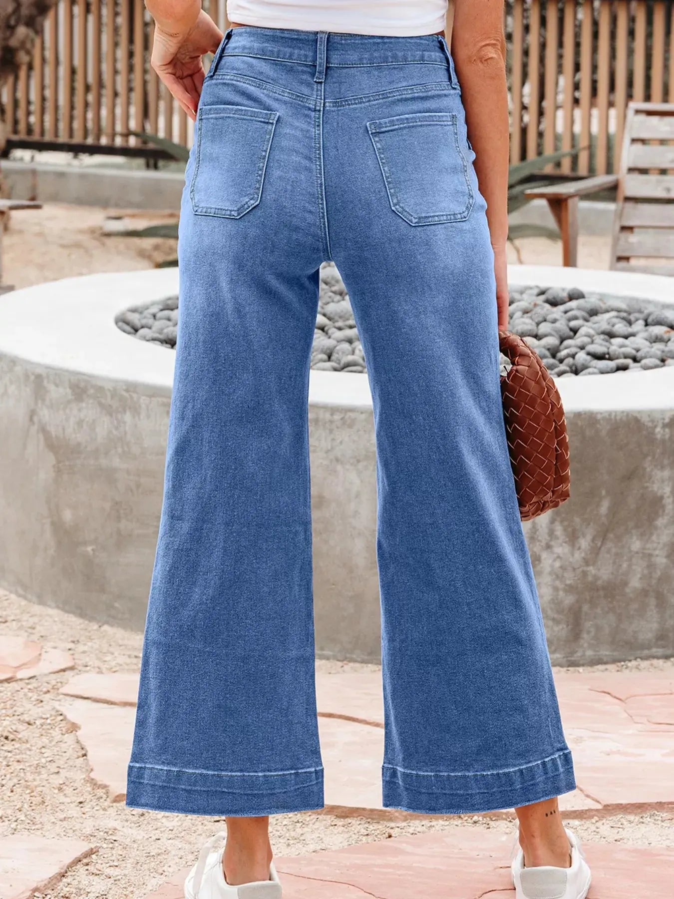 High Waisted Wide Leg Flare Jeans - Be Bliss Boutique