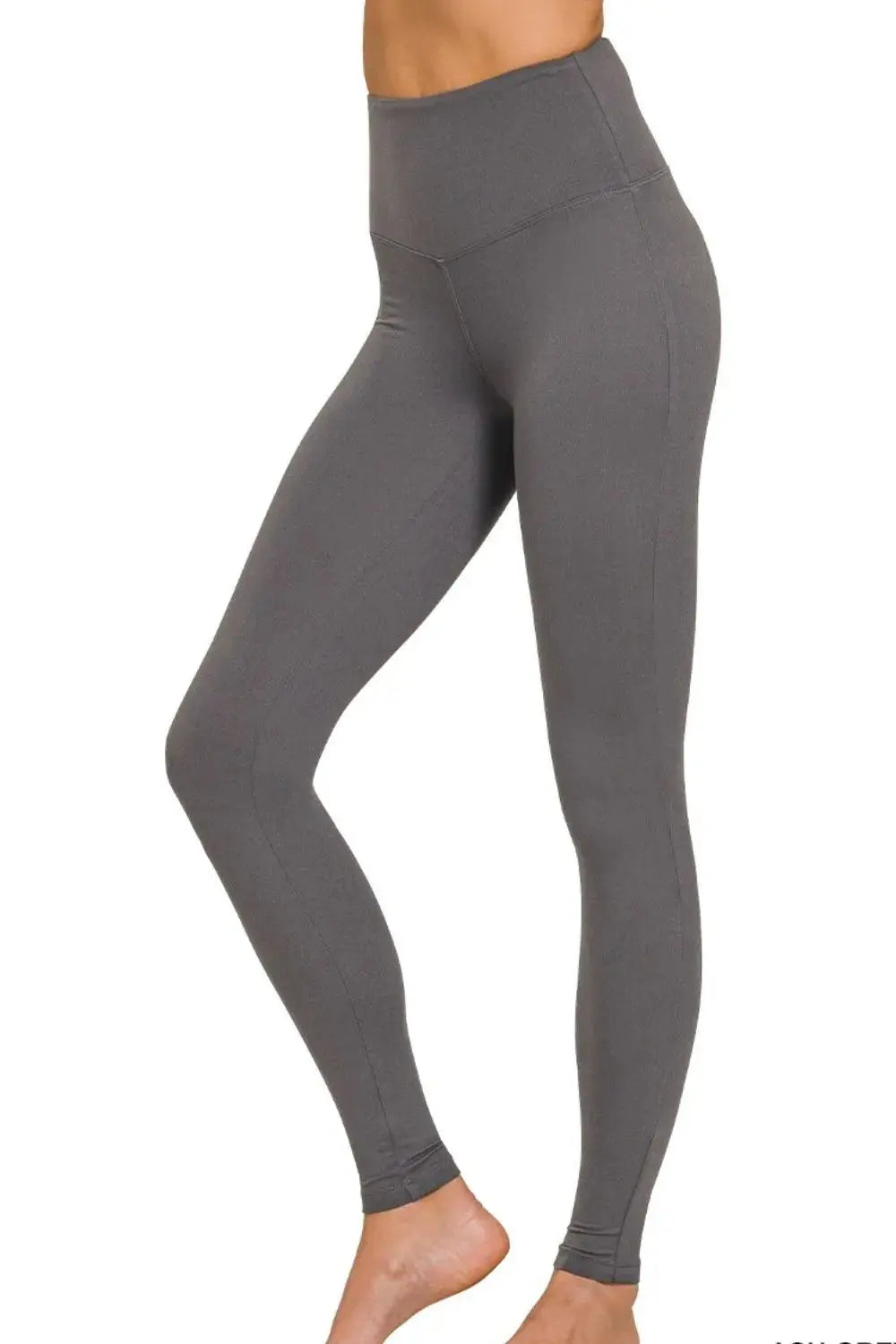 Zenana Premium Wide Waistband Microfiber Leggings - Be Bliss Boutique