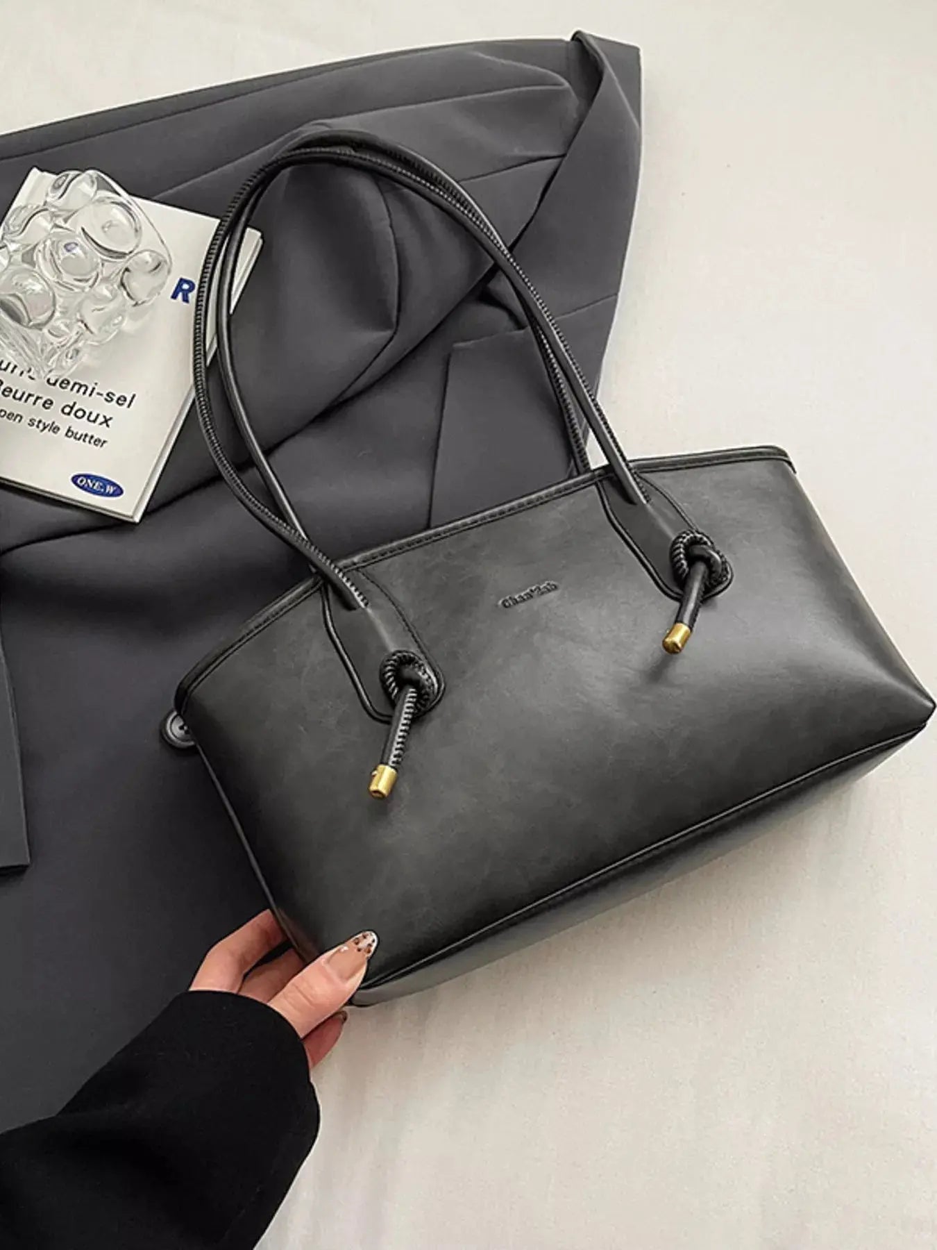 Vintage Style Leather Shoulder Bag - Be Bliss Boutique