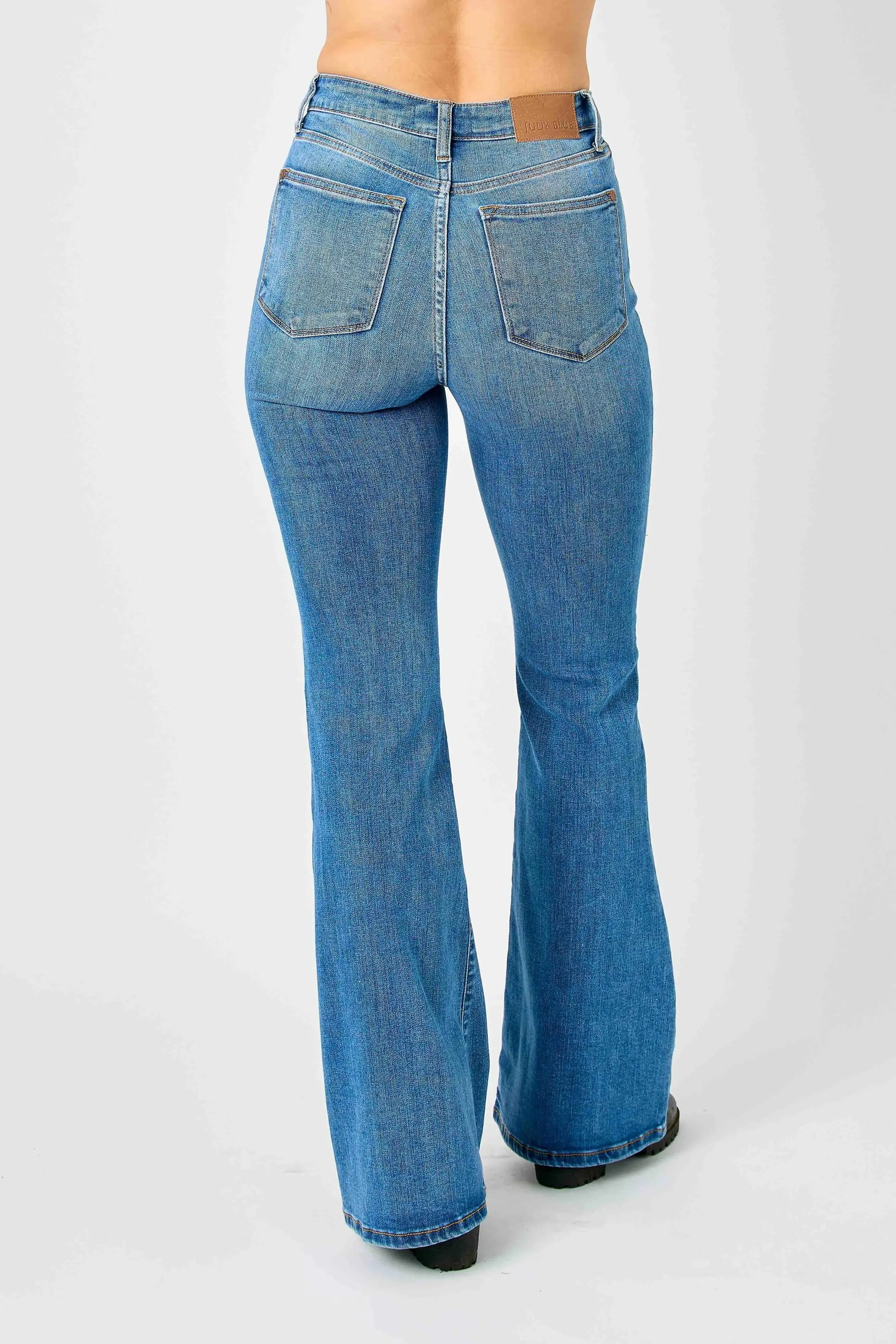High Waist Classic Flare Judy Blue Jeans – Full & Plus Size - Be Bliss Boutique
