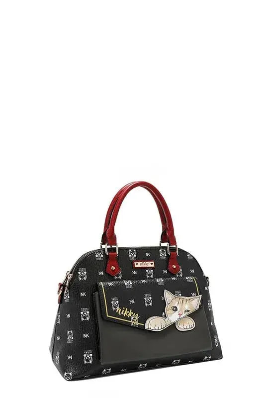 Nicole Lee USA Eco-Leather Cat Dome Bag - Be Bliss Boutique