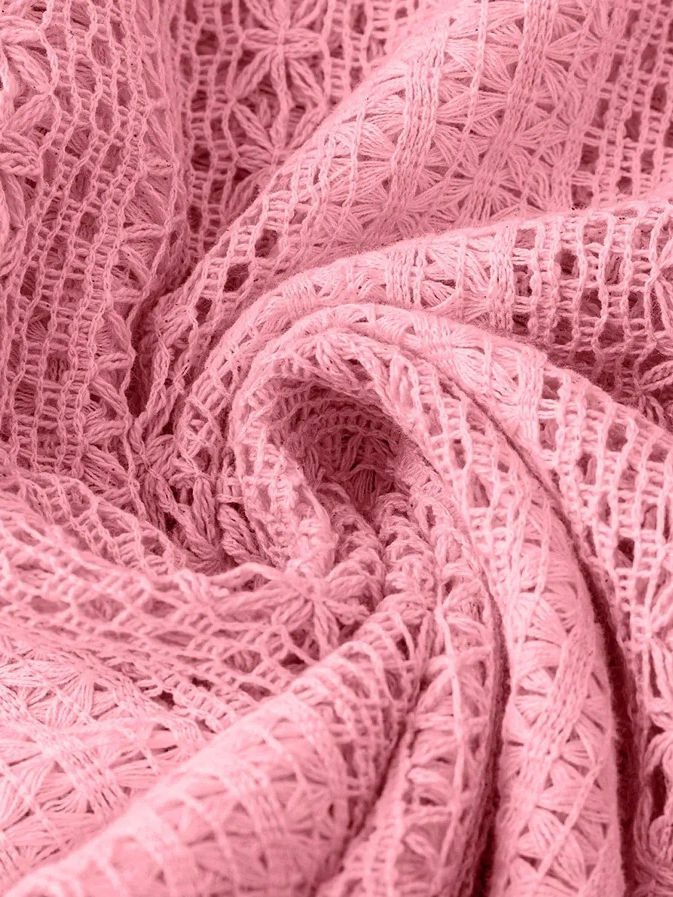 Crochet Notched Button Front Shirt - Be Bliss Boutique