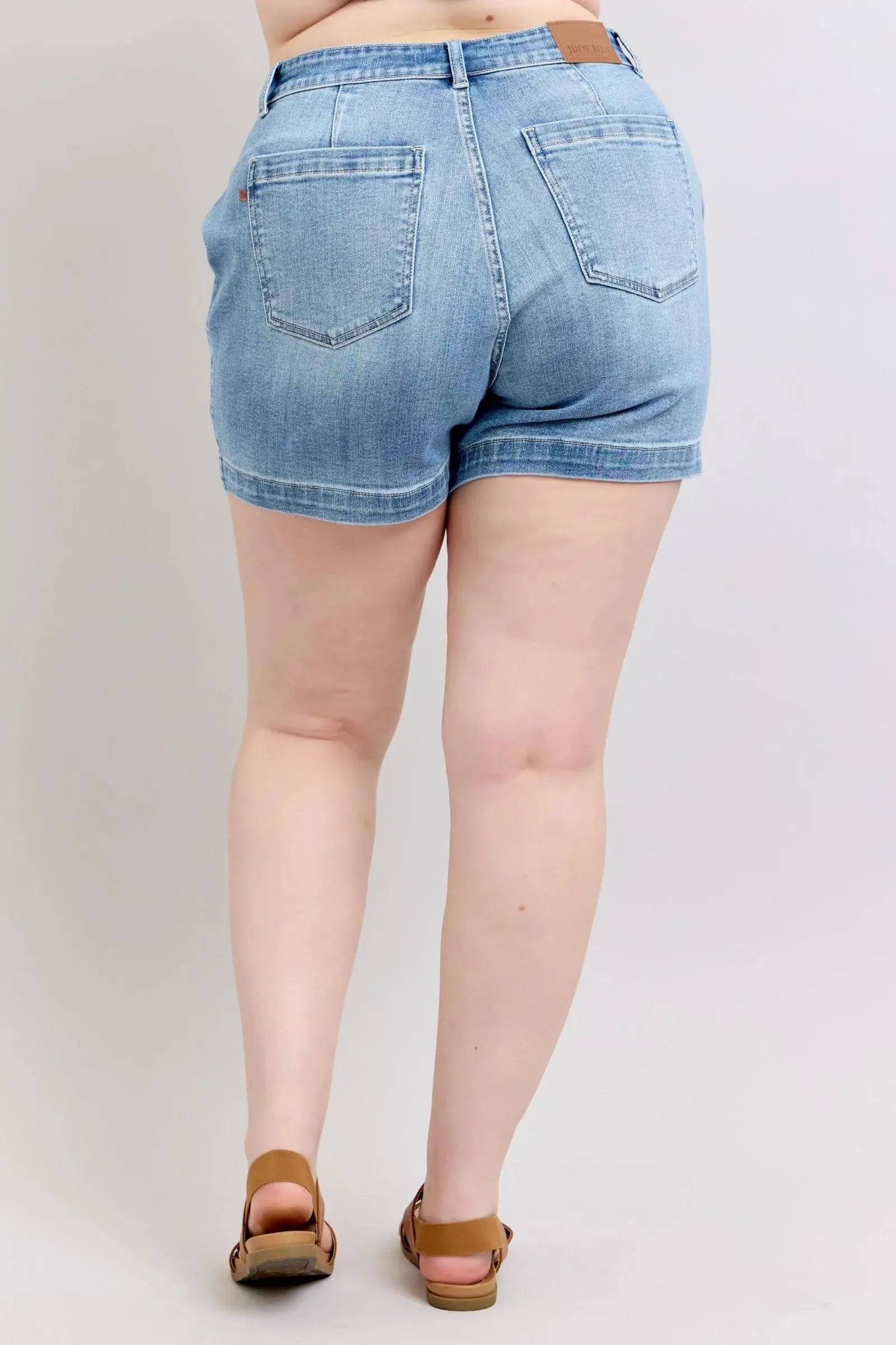 Judy Blue Jeans - Plus Size High Rise Denim Shorts - Be Bliss Boutique