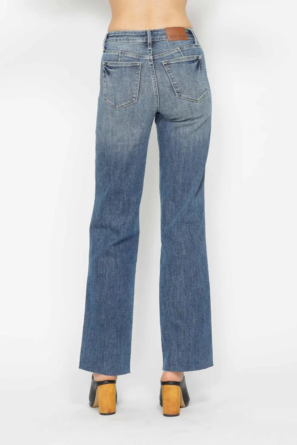 Full Size/Plus Size Tummy Control Straight Judy Blue Jeans - Be Bliss Boutique