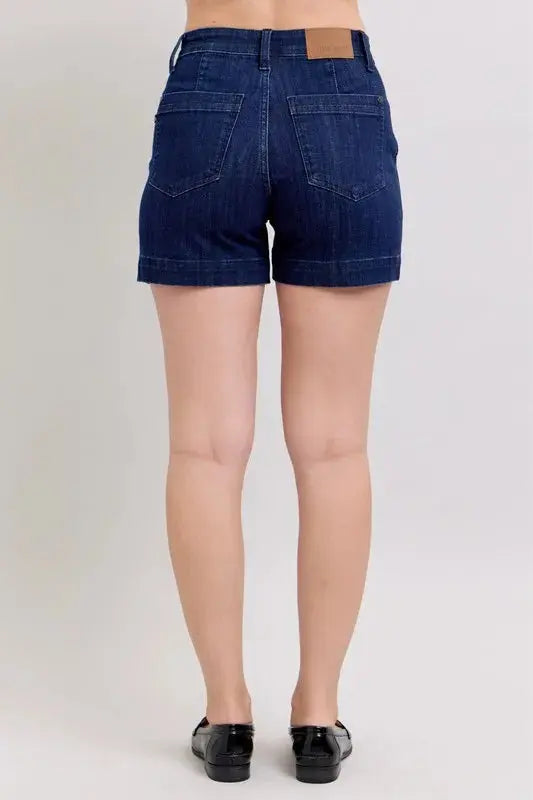 Judy Blue Jeans - Full Size High Waist Denim Shorts - Be Bliss Boutique