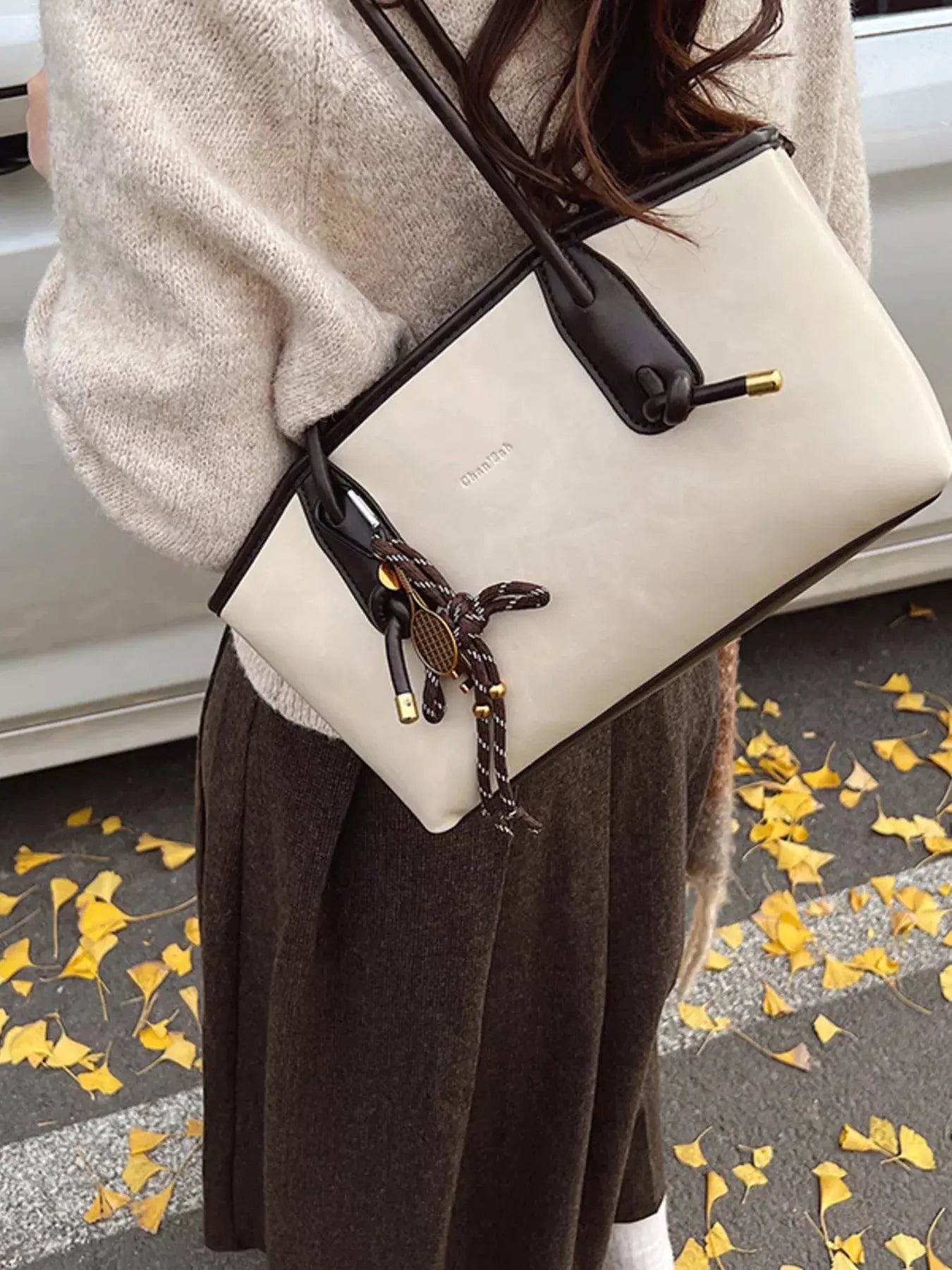 Vintage Style Leather Shoulder Bag - Be Bliss Boutique