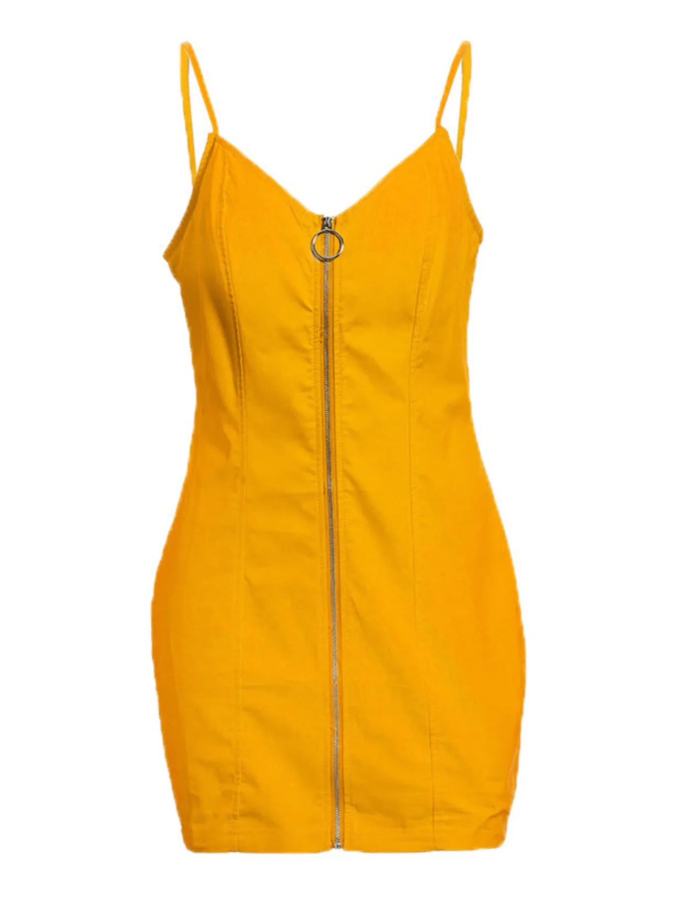 Zip-Front Bodycon Mini Dress – Plus Size - Be Bliss Boutique