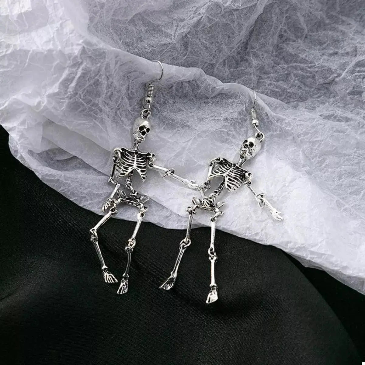 Halloween Skeleton Dangle Earrings - Be Bliss Boutique