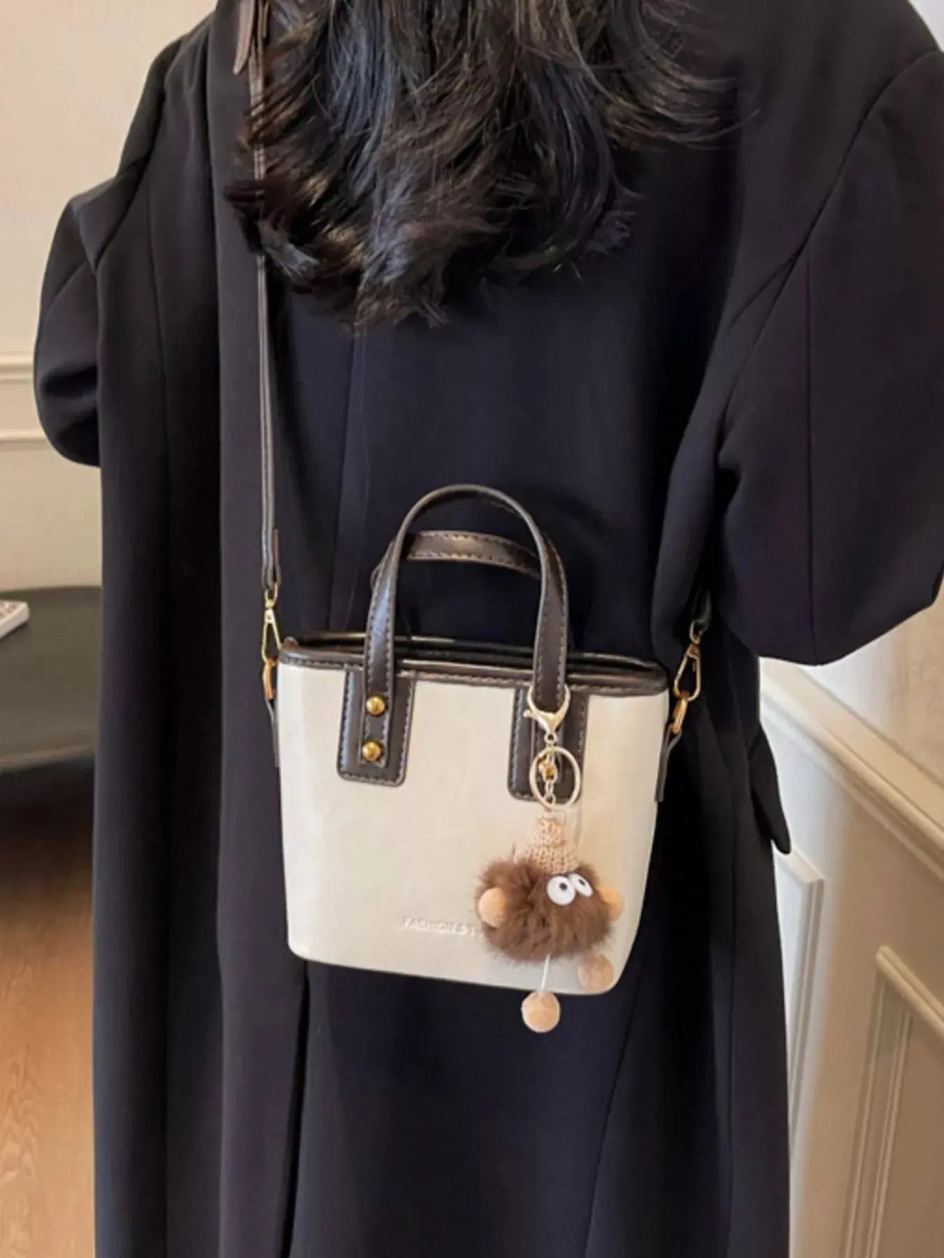 Leather Crossbody Bag with Charm - Be Bliss Boutique