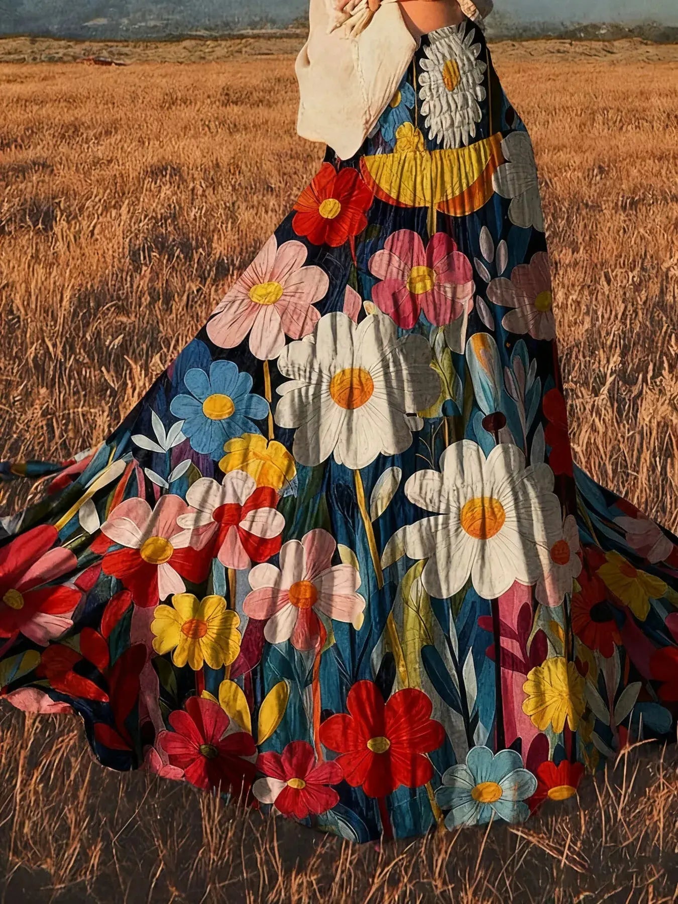 Flowy Floral Maxi Skirt - Be Bliss Boutique