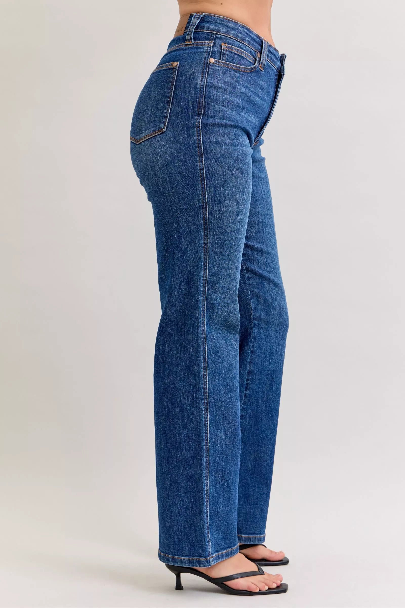Judy Blue Jeans - High Waist Tummy Control Straight Jeans - Be Bliss Boutique