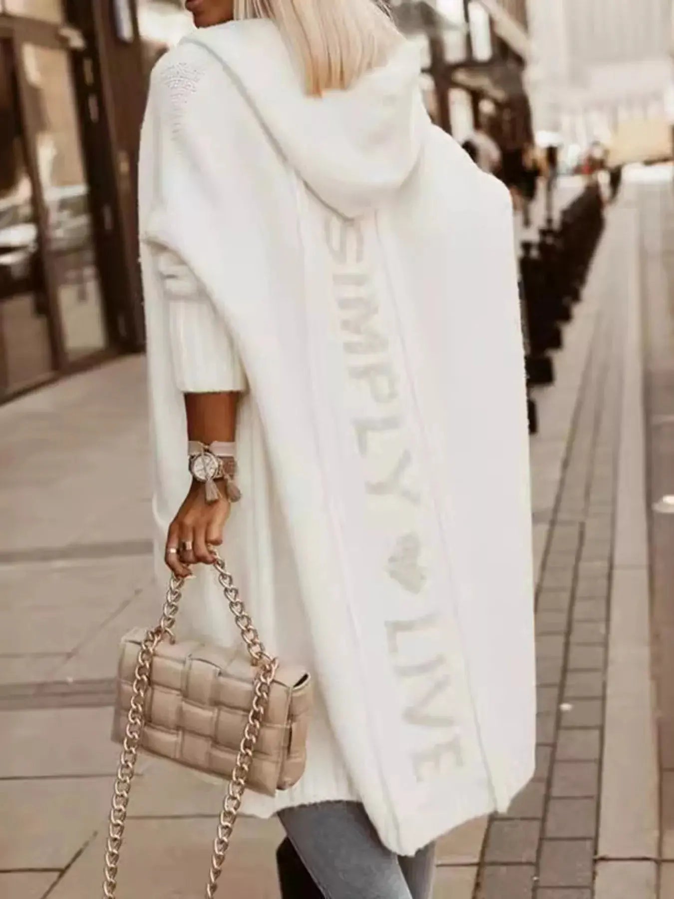 Full Size Hooded Knit Open Front Cardigan - Be Bliss Boutique