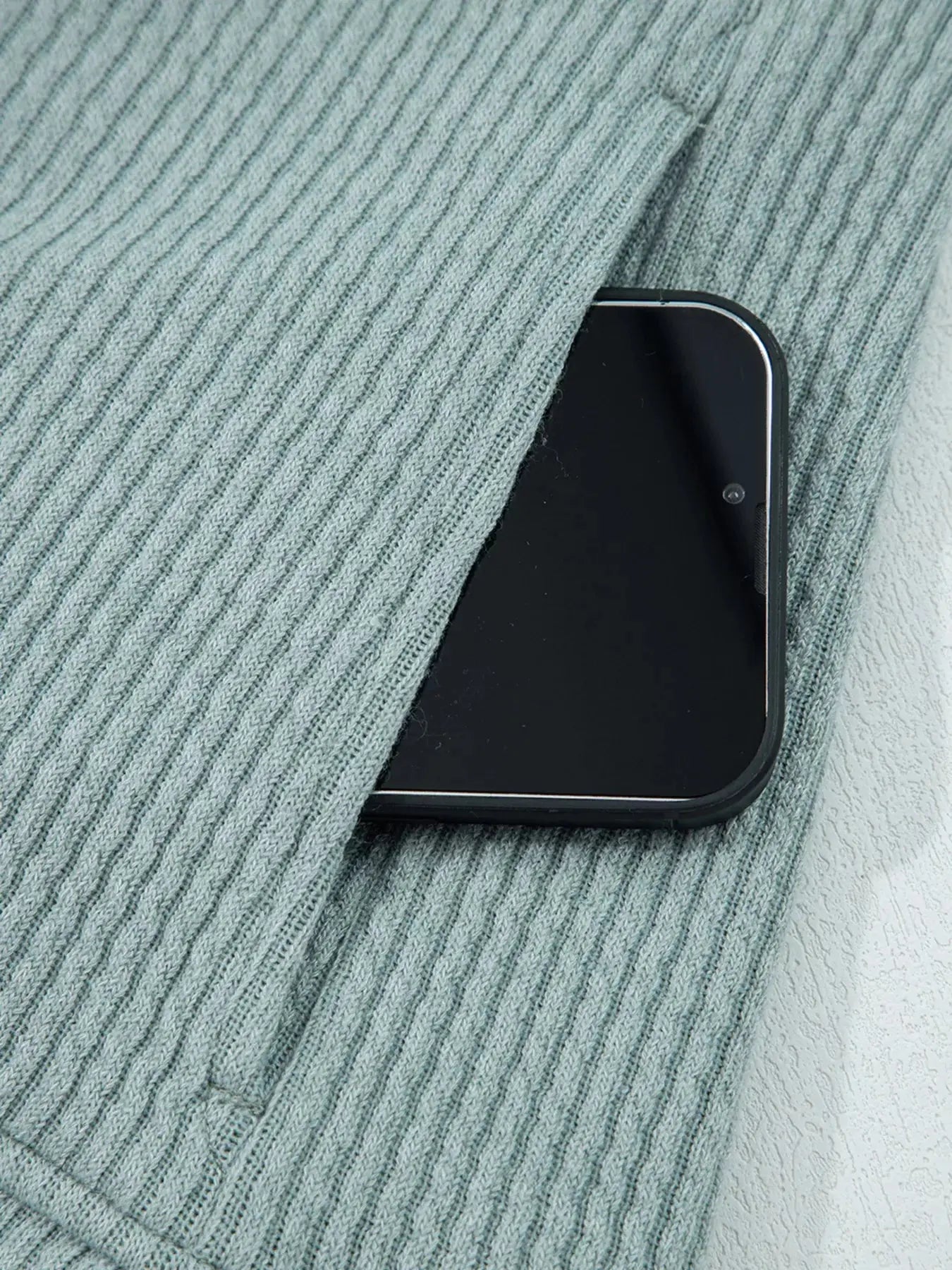 Ribbed Knit Drop Shoulder Hoodie - Be Bliss Boutique