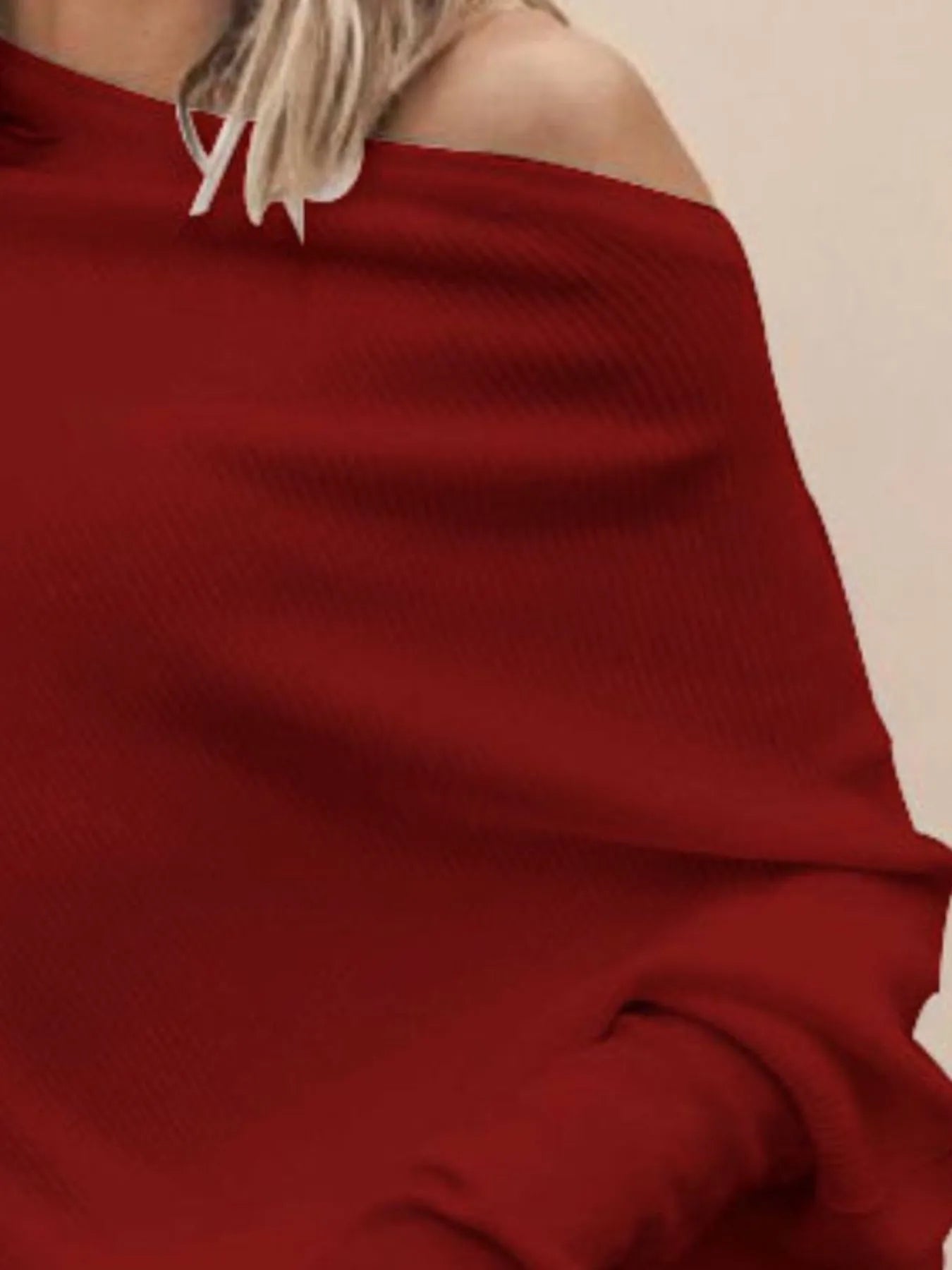 Single Shoulder Ribbed Knit Top - Be Bliss Boutique