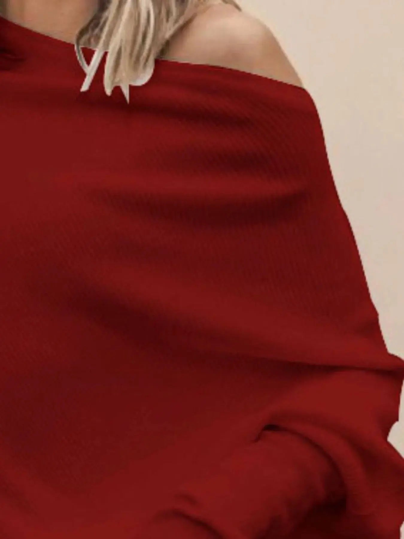 Single Shoulder Ribbed Knit Top - Be Bliss Boutique