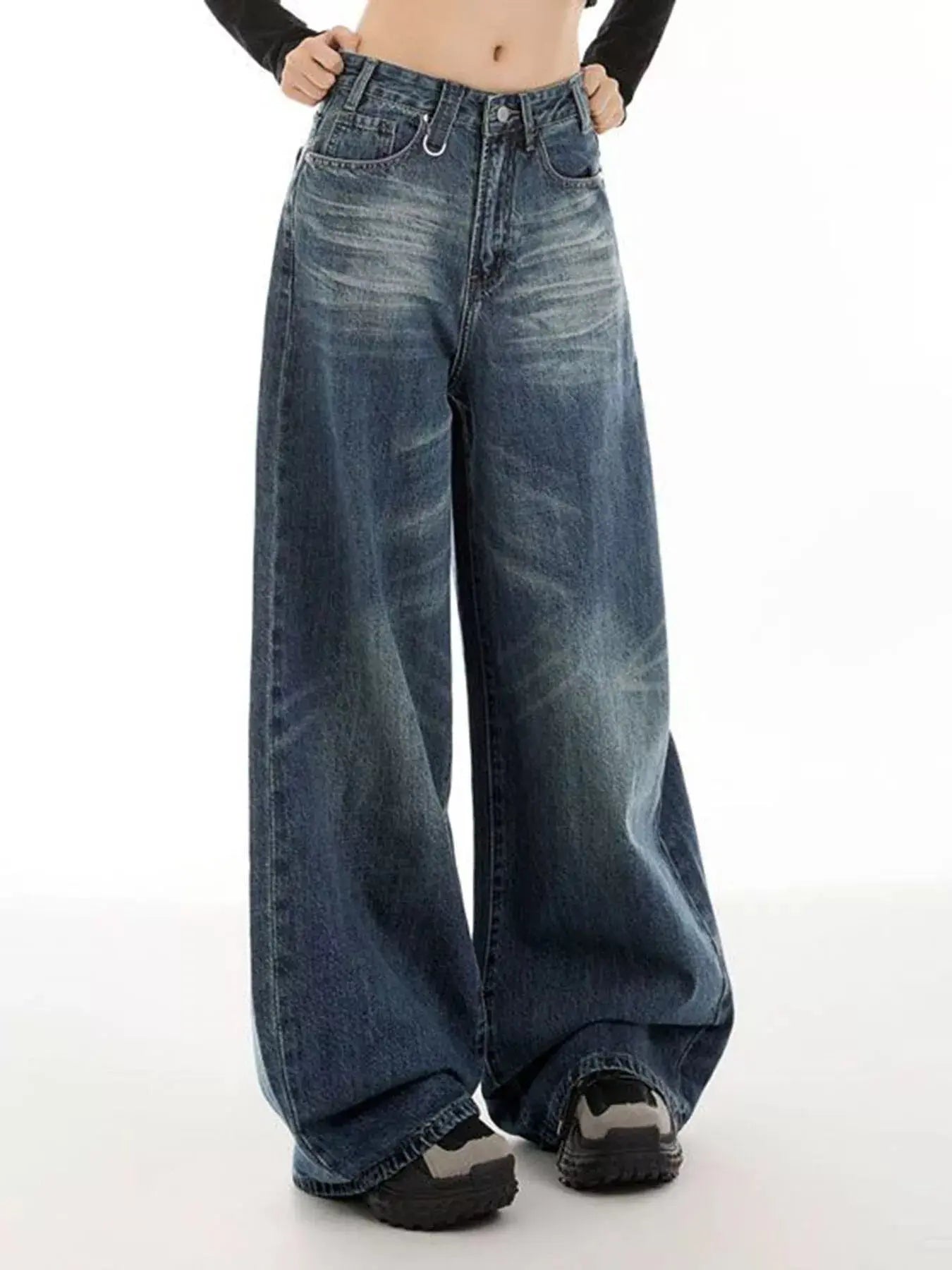 Vintage Wash Wide Leg Jeans - Be Bliss Boutique
