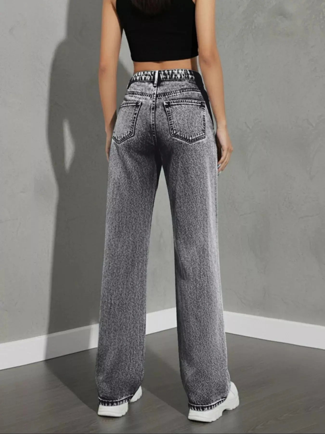 High Waist Wide Leg Denim Jeans - Be Bliss Boutique
