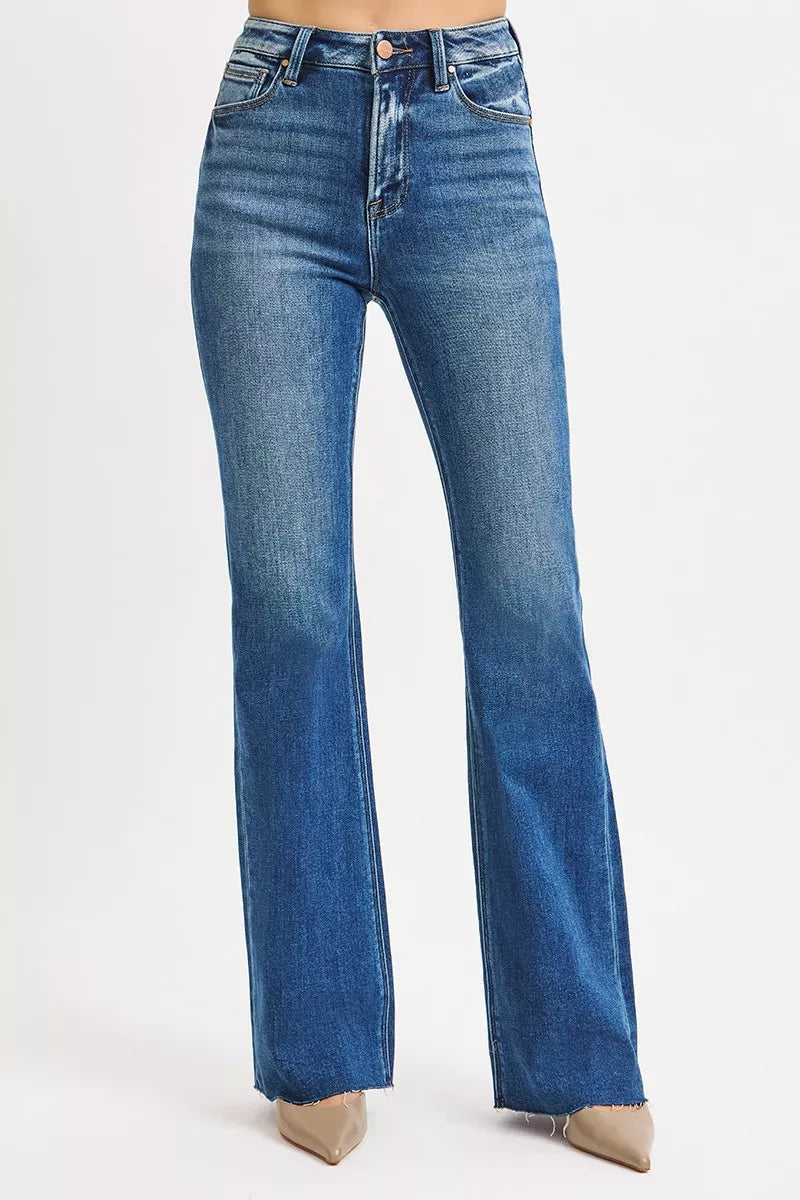 RISEN High Rise Flare Jeans -  Be Bliss Boutique