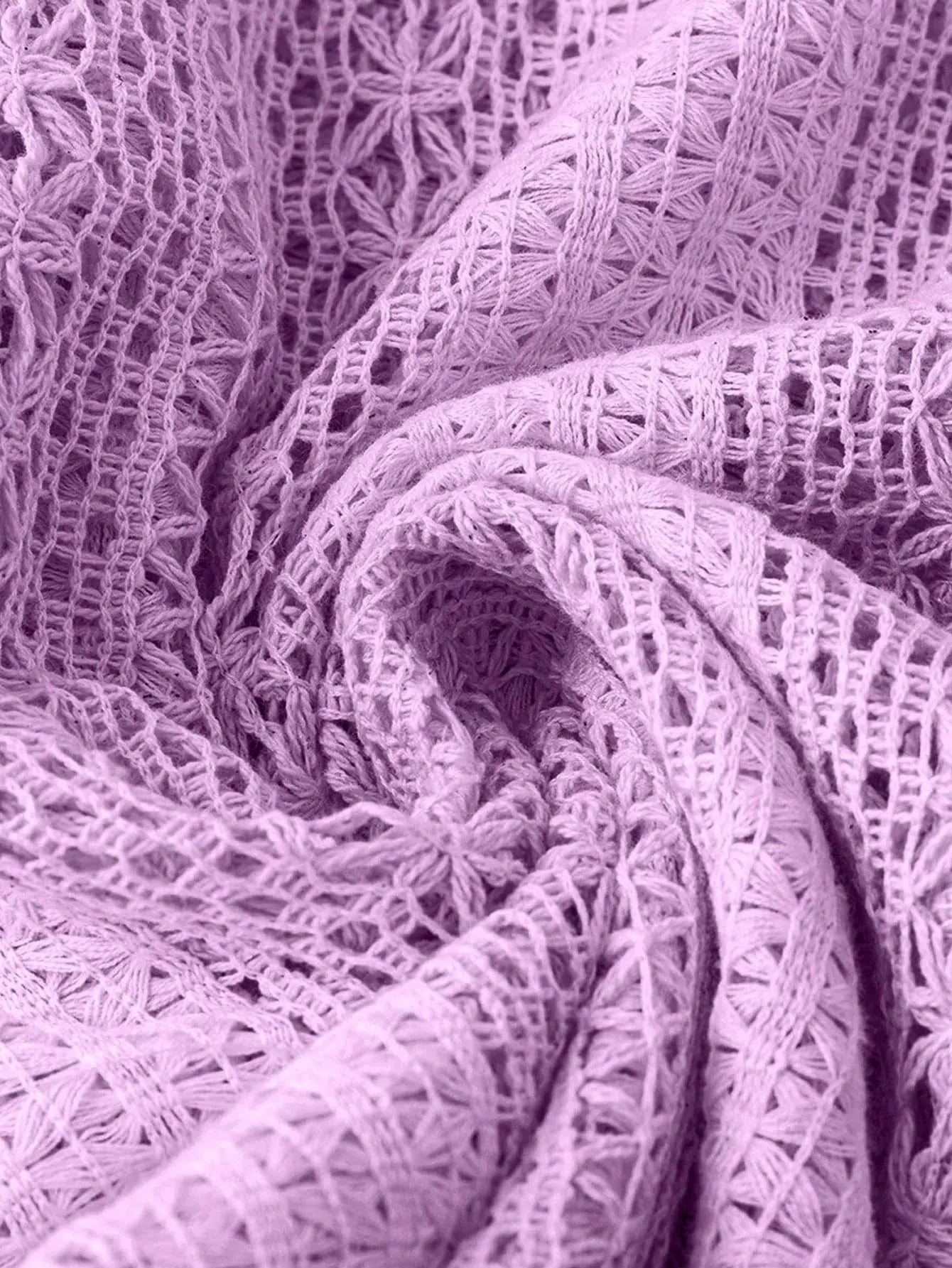 Crochet Notched Button Front Shirt - Be Bliss Boutique