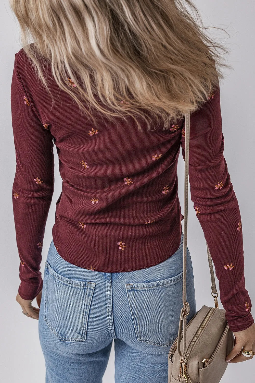 Floral Long Sleeve T-Shirt -  Be Bliss Boutique