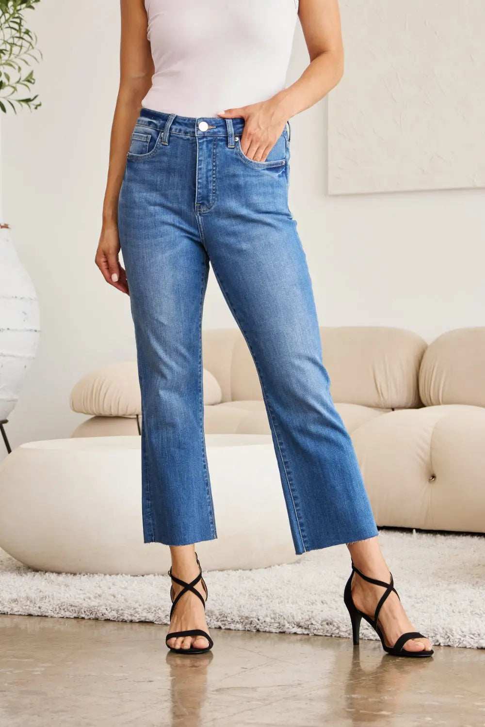 RFM Mini Mia Full Size Tummy Control High Waist Jeans - Be Bliss Boutique