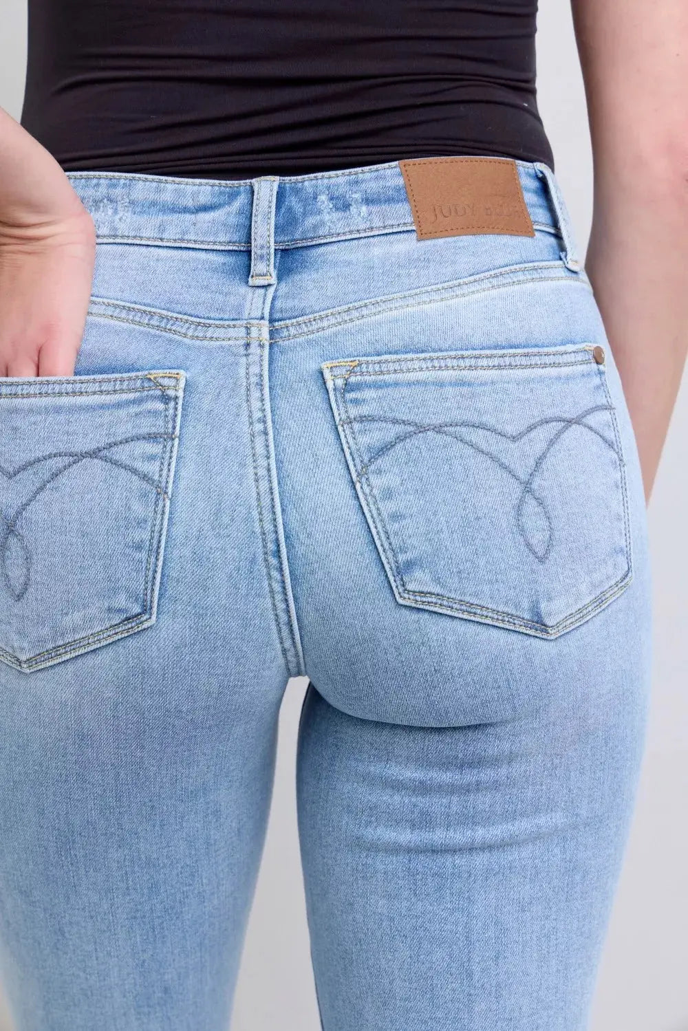 Judy Blue Jeans - Mid Rise Thermal Bootcut Jeans - Be Bliss Boutique