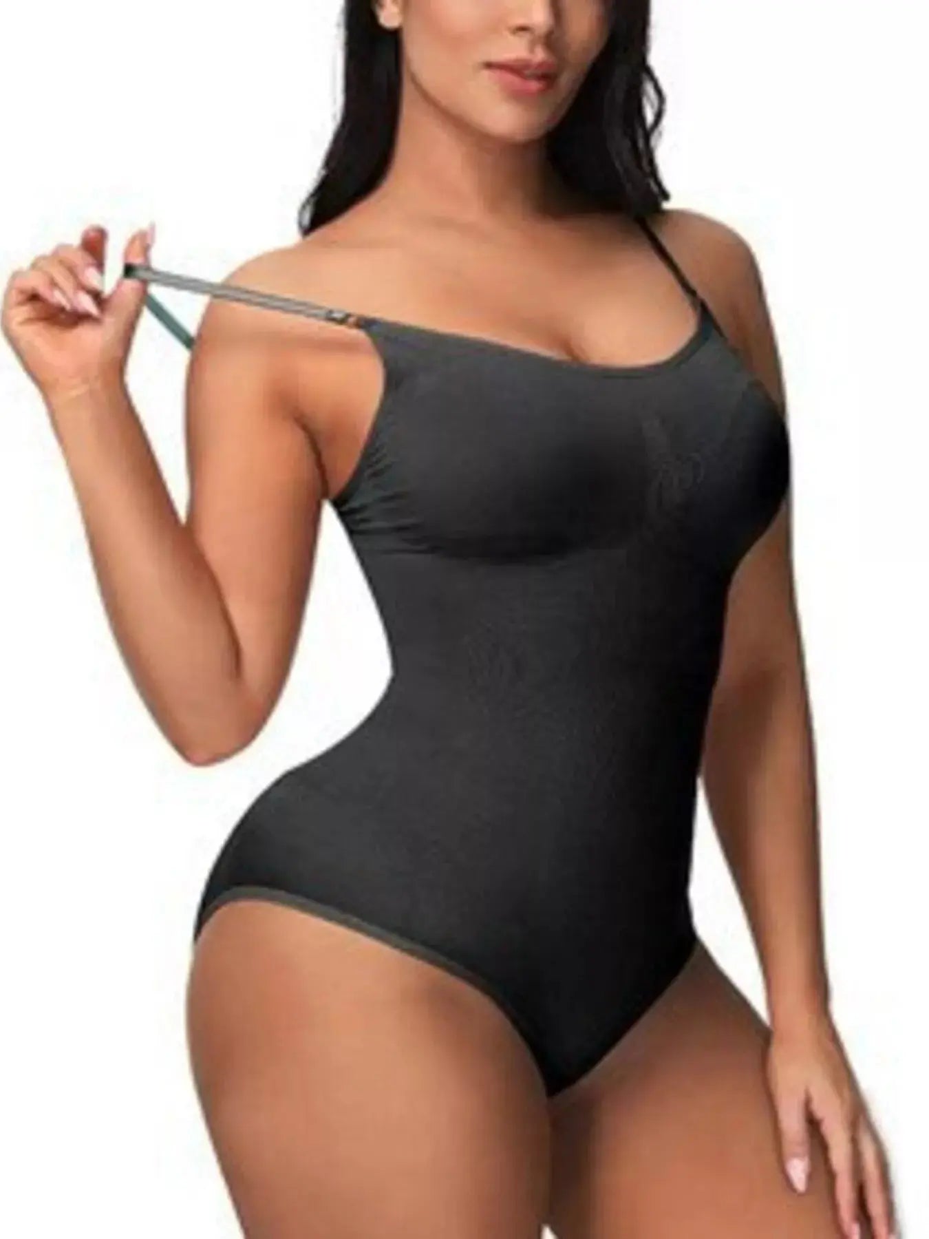 Full Size Shaping Scoop Neck Seamless Bodysuit - Be Bliss Boutique