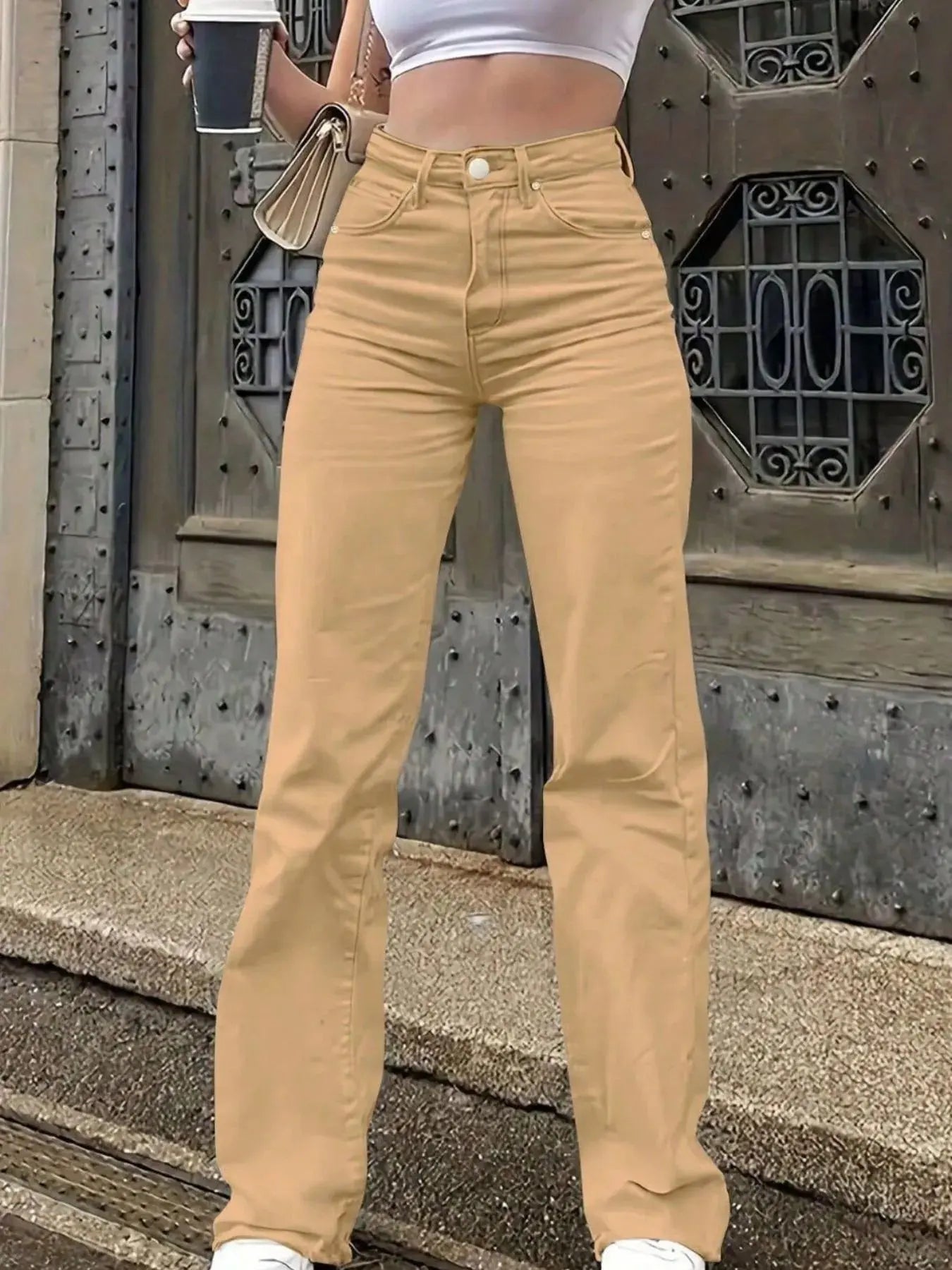 High Waisted Wide Leg Jeans - Be Bliss Boutique
