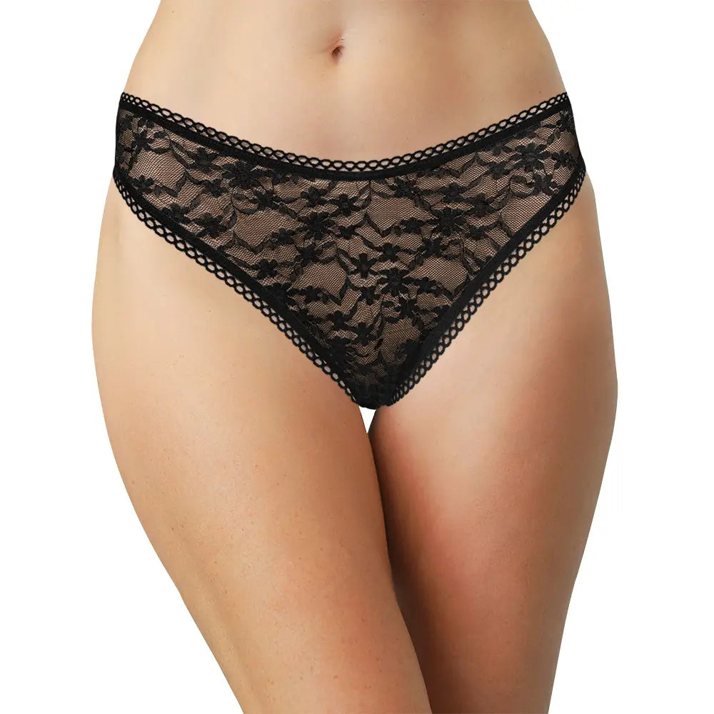 High Leg Daisy Lace Cheeky with Picot Trim - Be Bliss Boutique