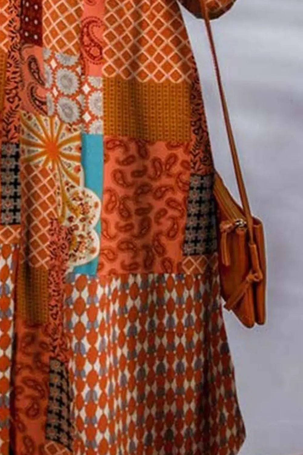 Printed Button Up Long Sleeve Cardigan - Be Bliss Boutique