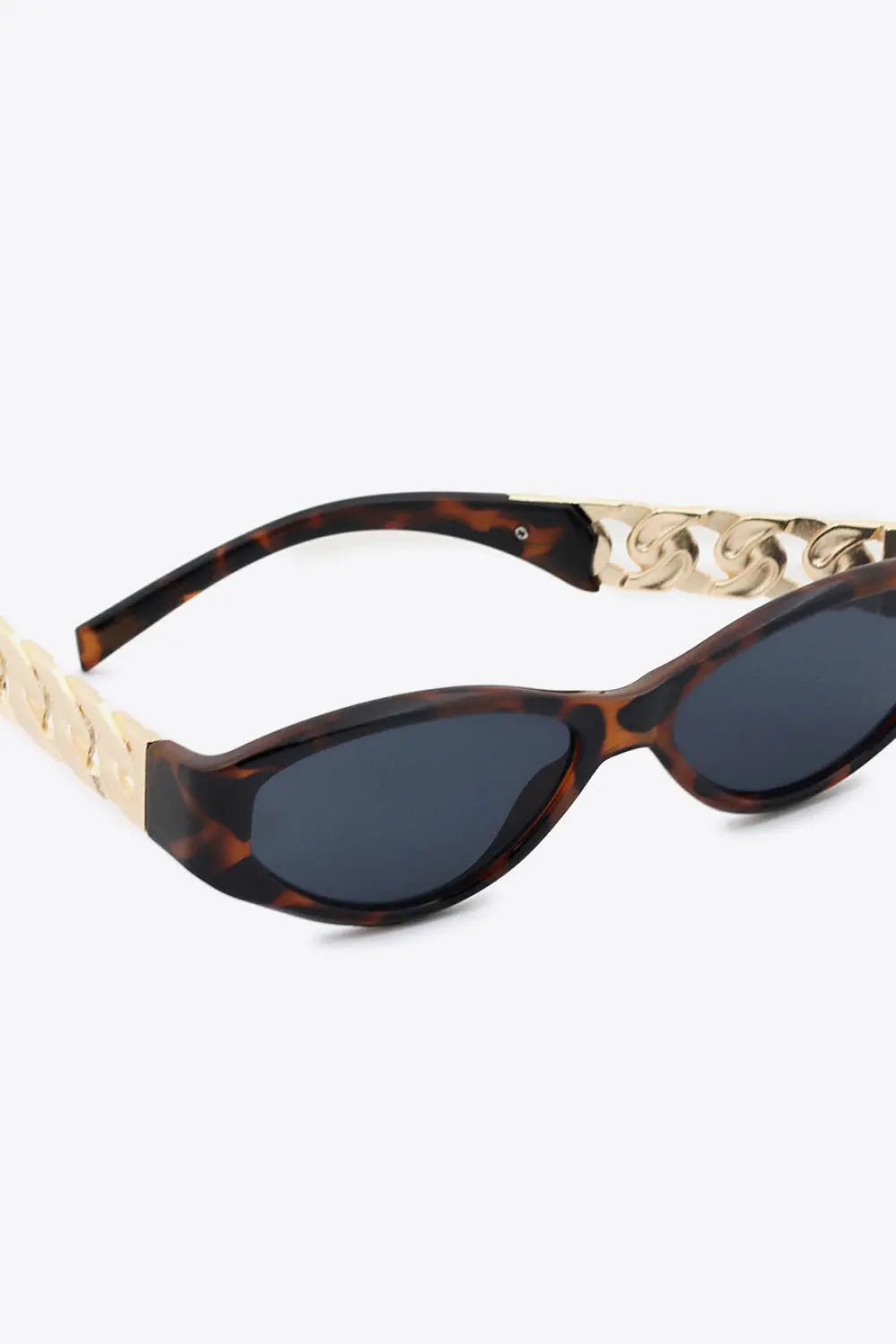 Chain Detail Cat Eye Sunglasses – UV400 Fashion Shades - Be Bliss Boutique