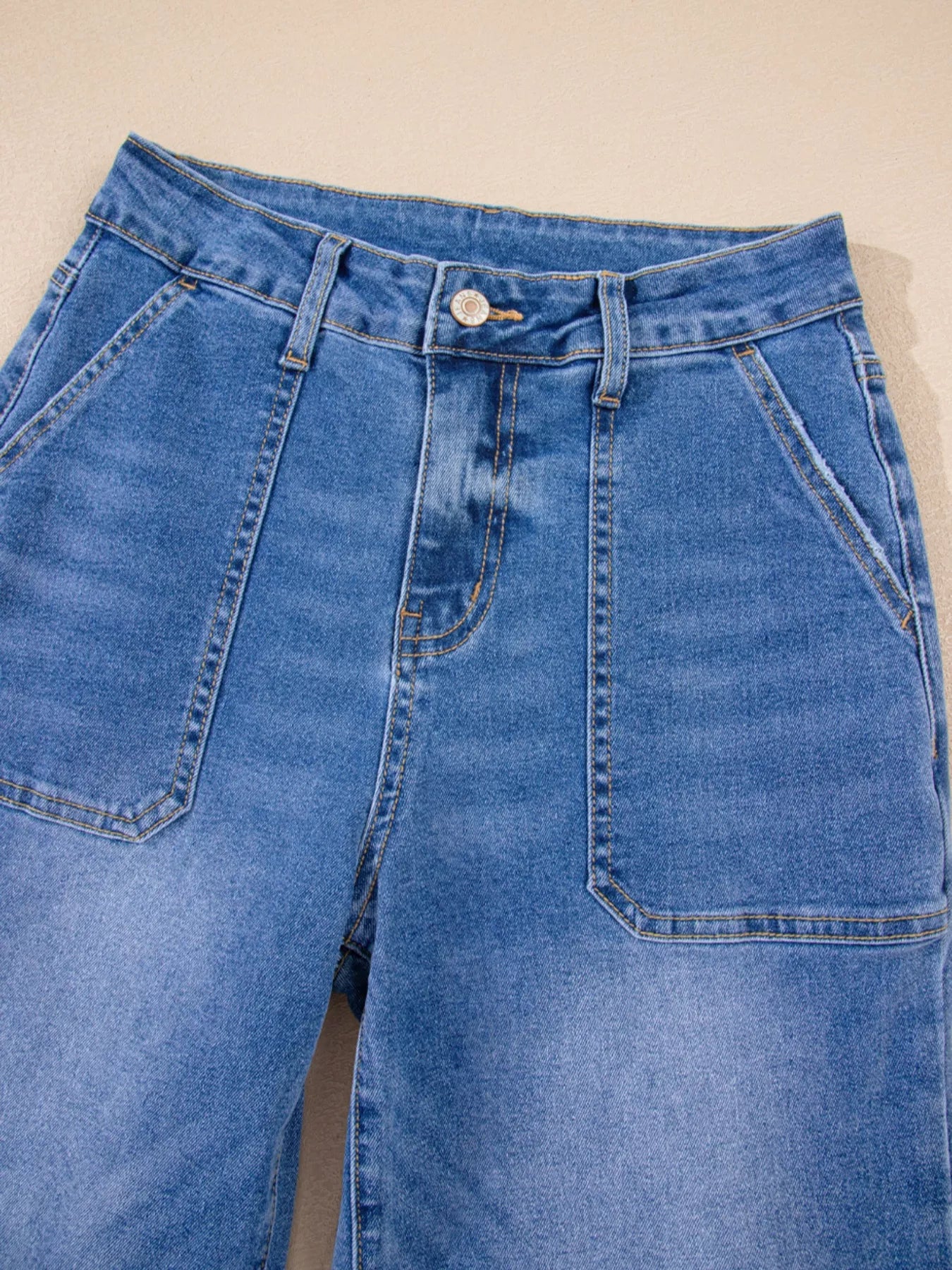 High-Waisted Wide Leg Flare Jeans - Be Bliss Boutique