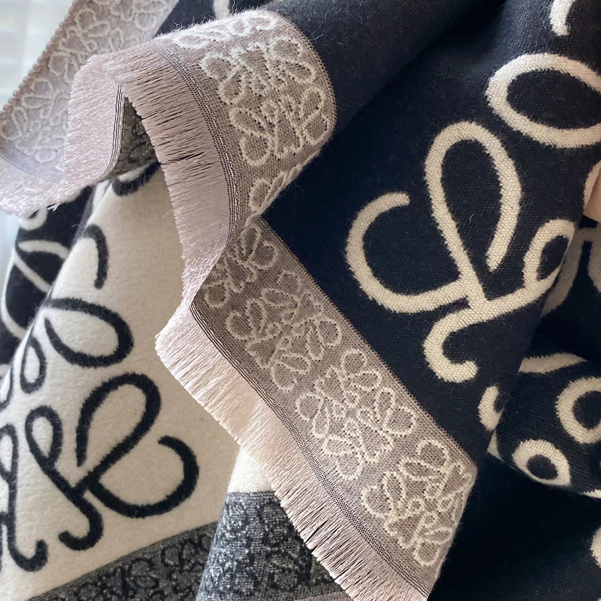 Raw Hem Winter Womens Scarf - Be Bliss Boutique