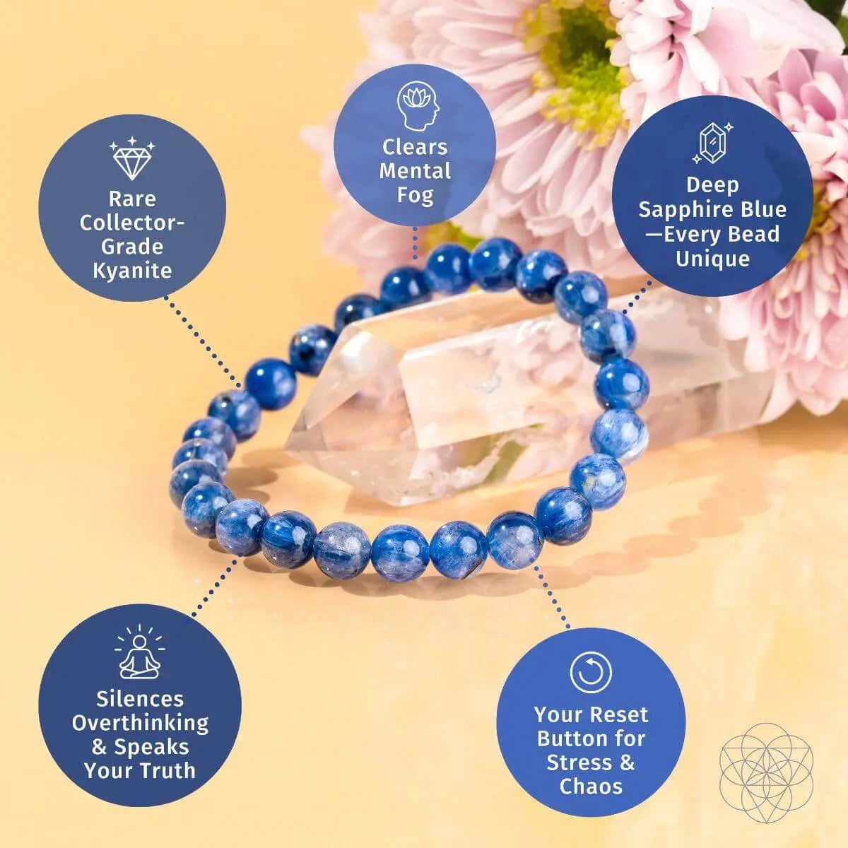 My Truth, My Power – Rare Kyanite Bracelet - Be Bliss Boutique
