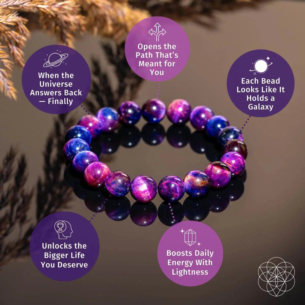 Destiny Activator - All-Galaxy Tigers Eye Bracelet - Be Bliss Boutique