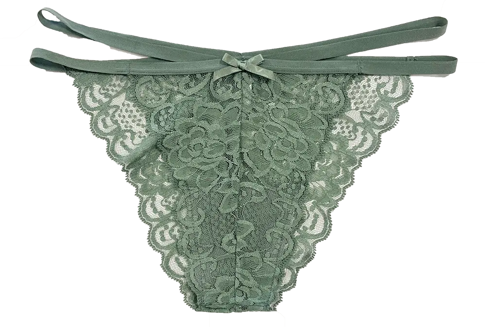 Lace Cheeky with Elastic Straps, XS-2X - Be Bliss Boutique