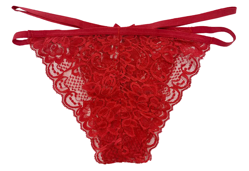 Lace Cheeky with Elastic Straps, XS-2X - Be Bliss Boutique
