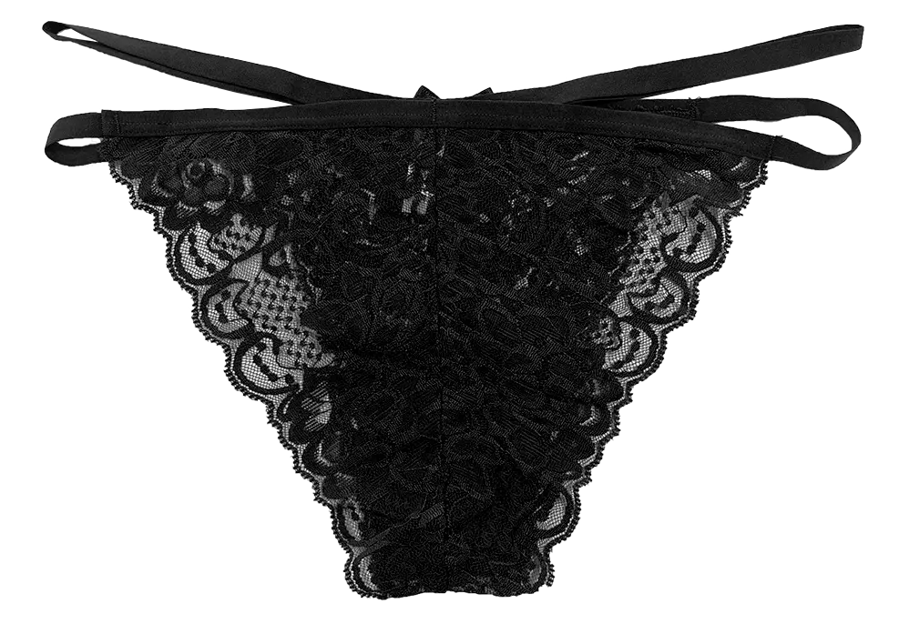 Lace Cheeky with Elastic Straps, XS-2X - Be Bliss Boutique
