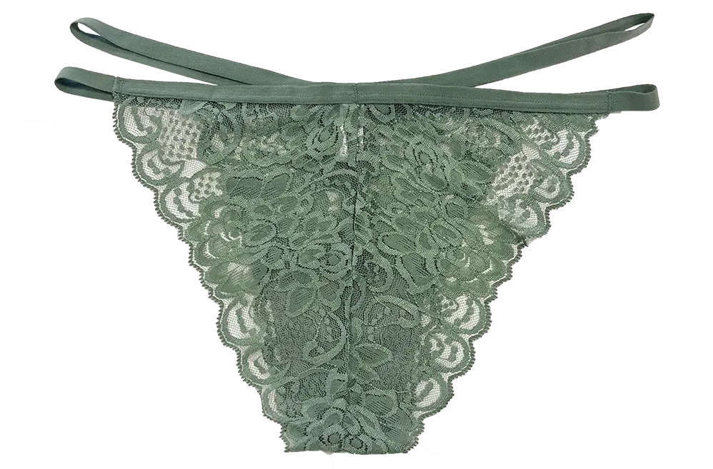Lace Cheeky with Elastic Straps, XS-2X - Be Bliss Boutique