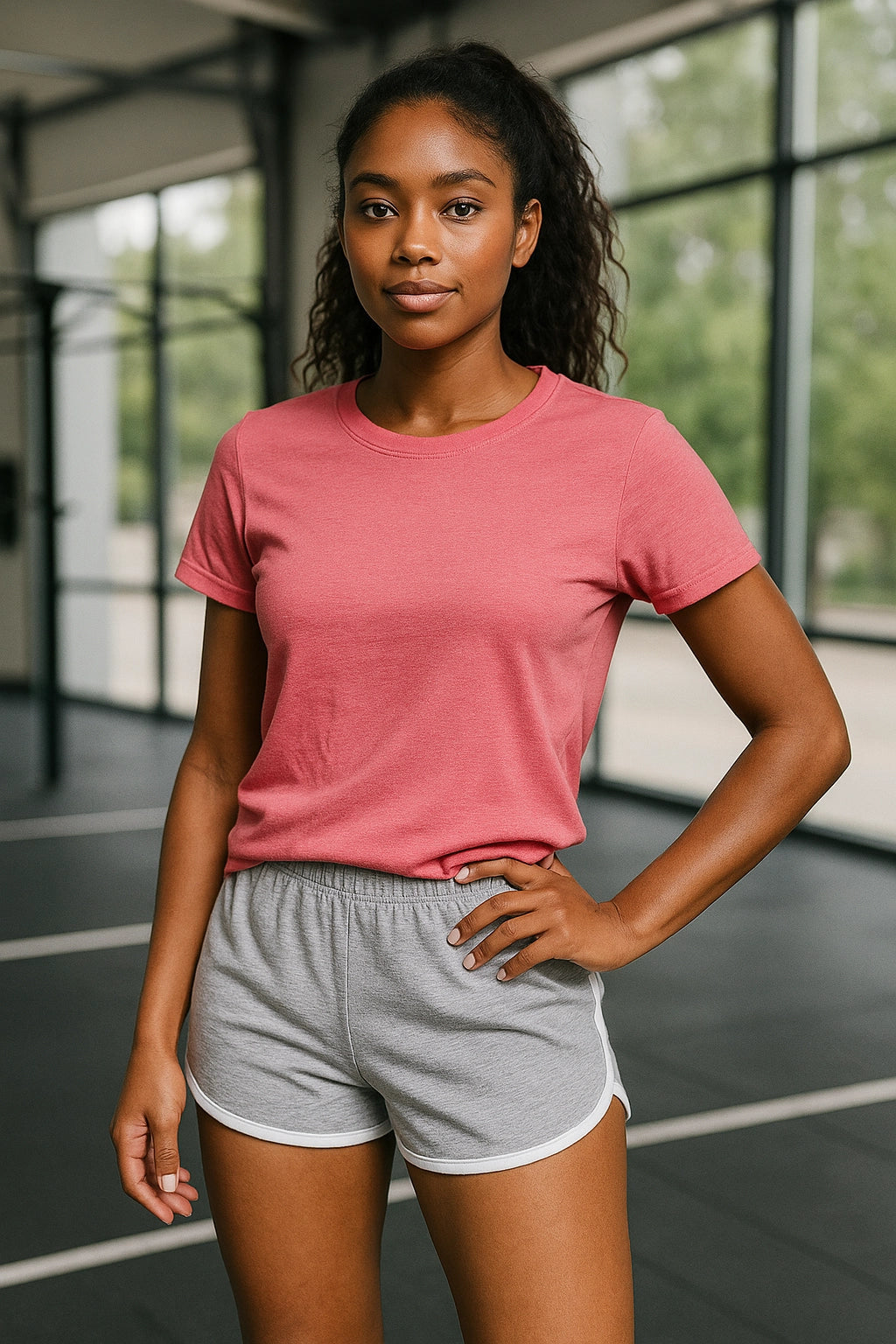 Zenana Elastic Waistband Gray Cotton Lounge Dolphin Hem Shorts - Be Bliss Boutique