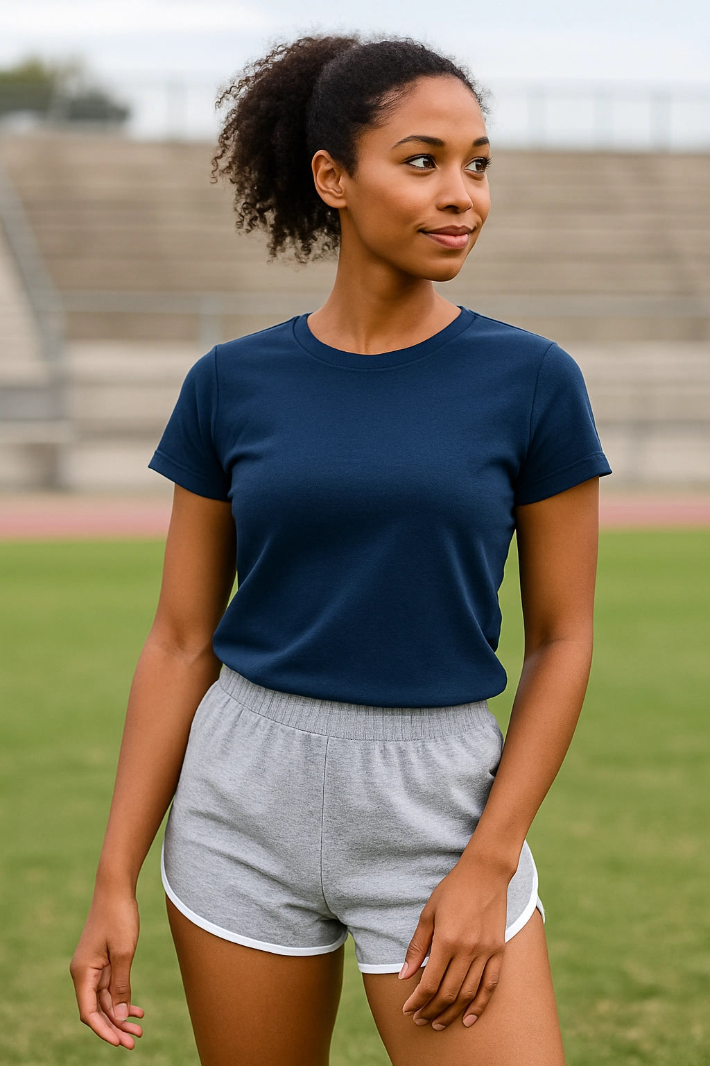 Zenana Elastic Waistband Gray Cotton Lounge Dolphin Hem Shorts - Be Bliss Boutique