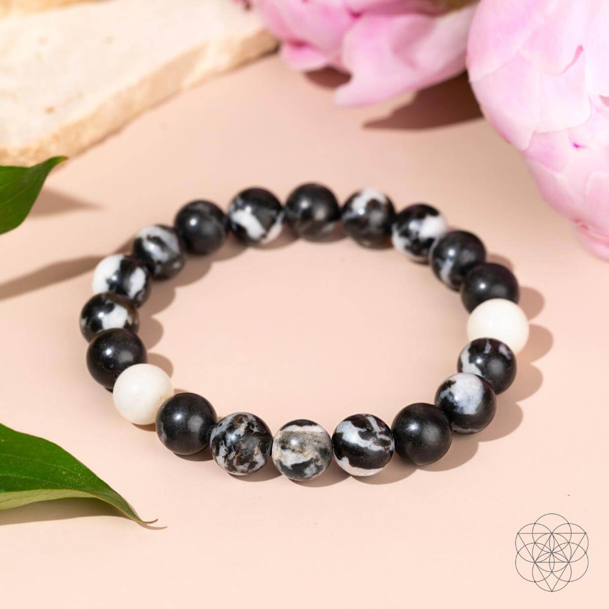 Permission to Pause - The Zebra Jasper Bracelet - Be Bliss Boutique