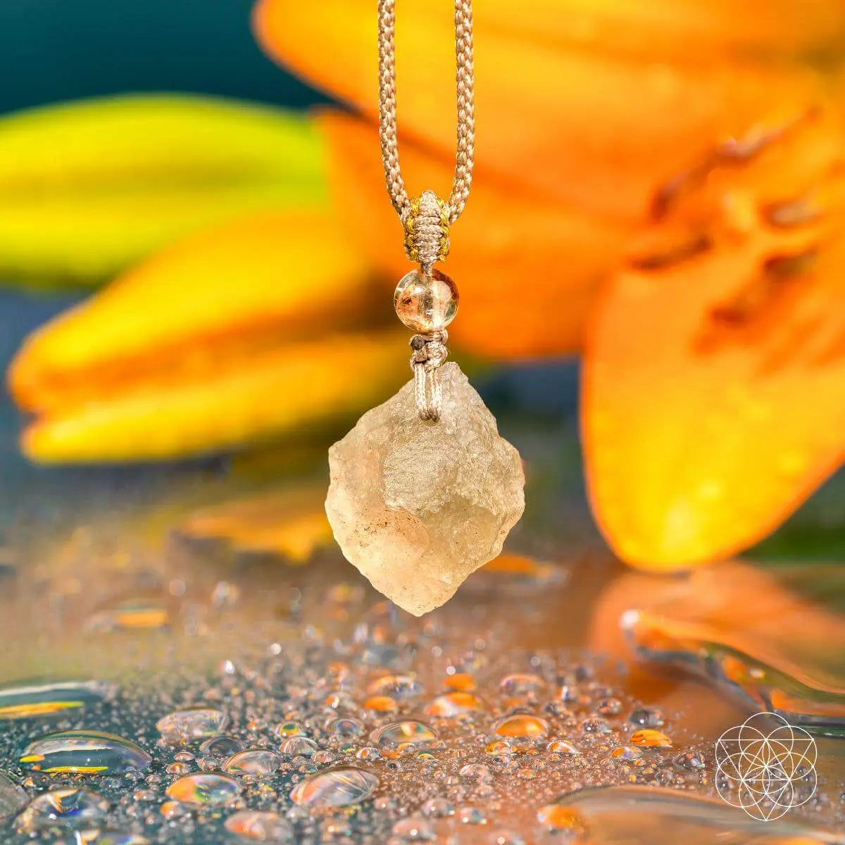 The Destiny Relic – Libyan Desert Glass Pendant Necklace - Be Bliss Boutique