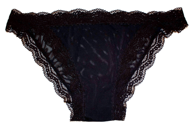 Mesh Bikini with Lace Trim at the Waist and Leg, XS-2X - Be Bliss Boutique