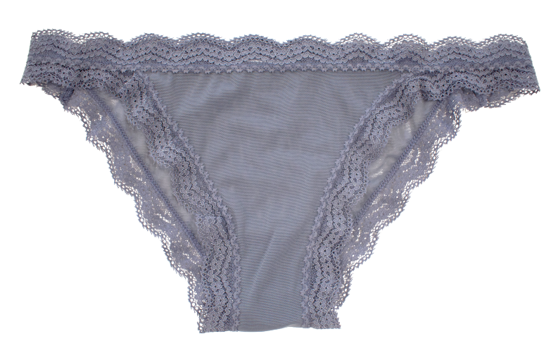 Mesh Bikini with Lace Trim at the Waist and Leg, XS-2X - Be Bliss Boutique