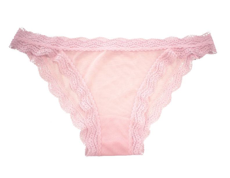 Mesh Bikini with Lace Trim at the Waist and Leg, XS-2X - Be Bliss Boutique