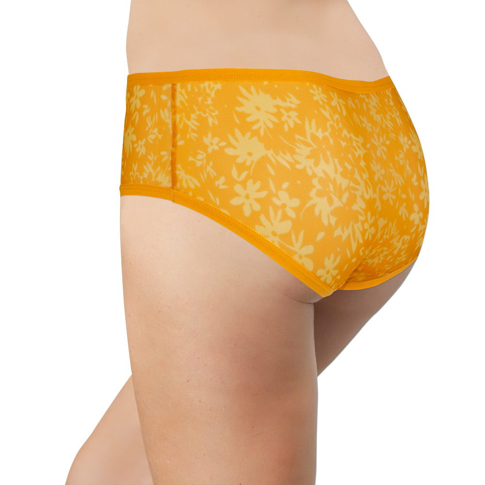 Cheerful Poppy Mesh Hipster – Stay-Put & XS–2X - Be Bliss Boutique