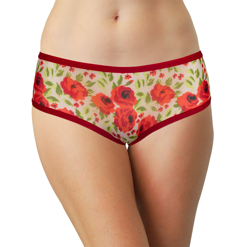 Cozy & Flirty Winter Floral Hipster – XS–3X - Be Bliss Boutique